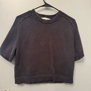Abercrombie & Fitch Dark Charcoal Crewneck Sweater